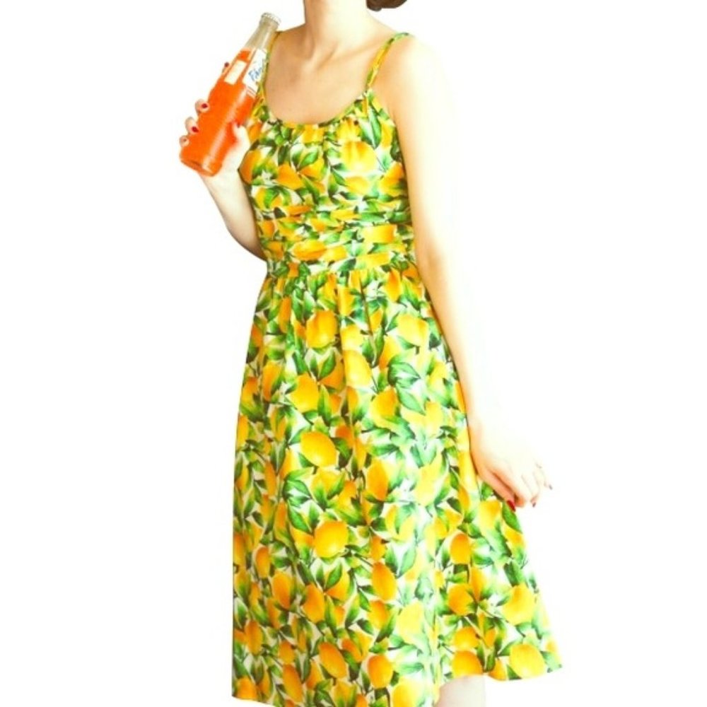Retrolicious Lemon Dress Size Medium
